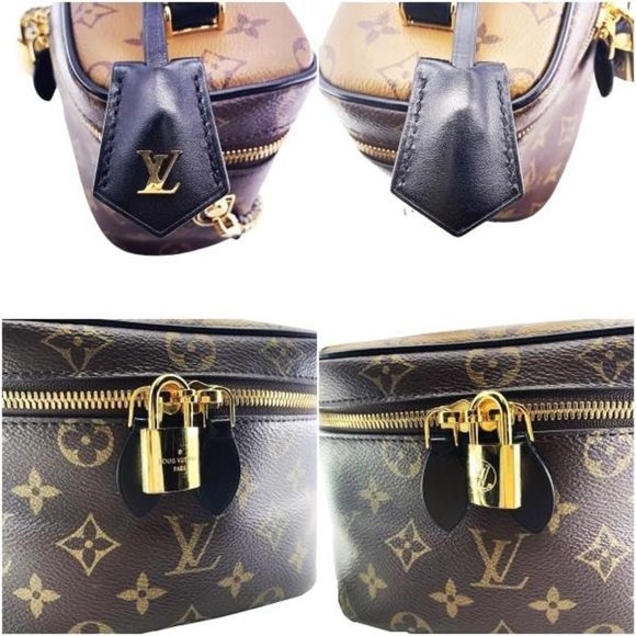 Louis Vuitton Vanity Reverse Monogram Canvas Calf Leather PM Shoulder Bag - Picture 4 of 6